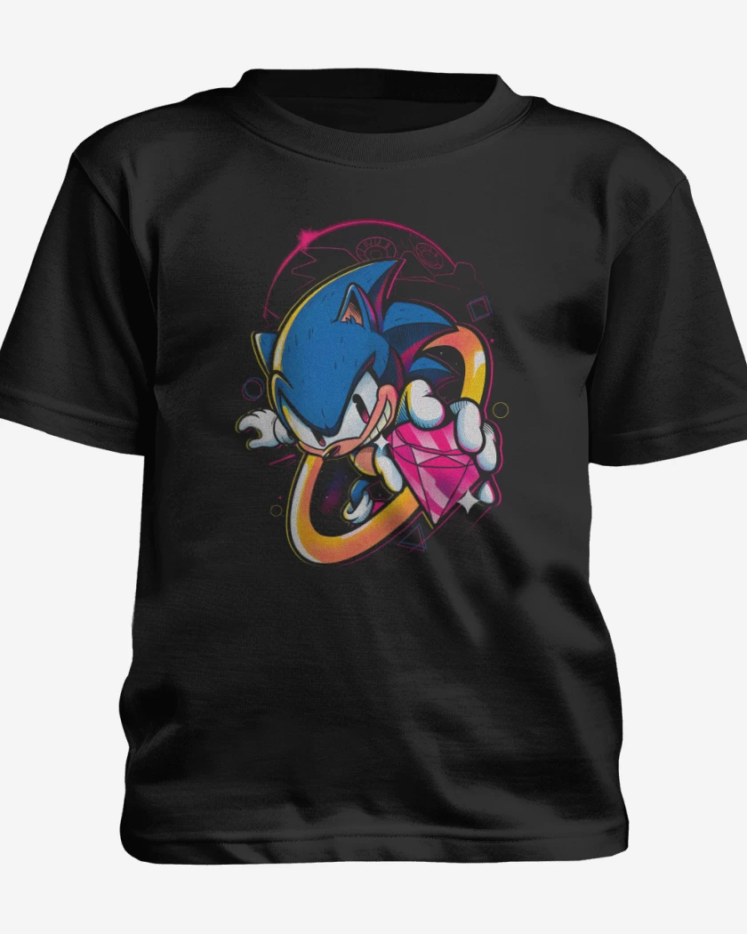 Polera de niño Negro de Sonic Diamonds