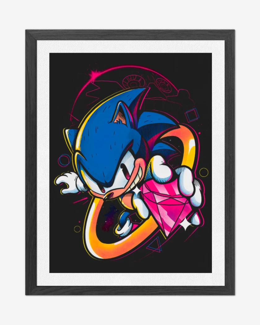 Cuadro decorativo Negro de Sonic Diamonds
