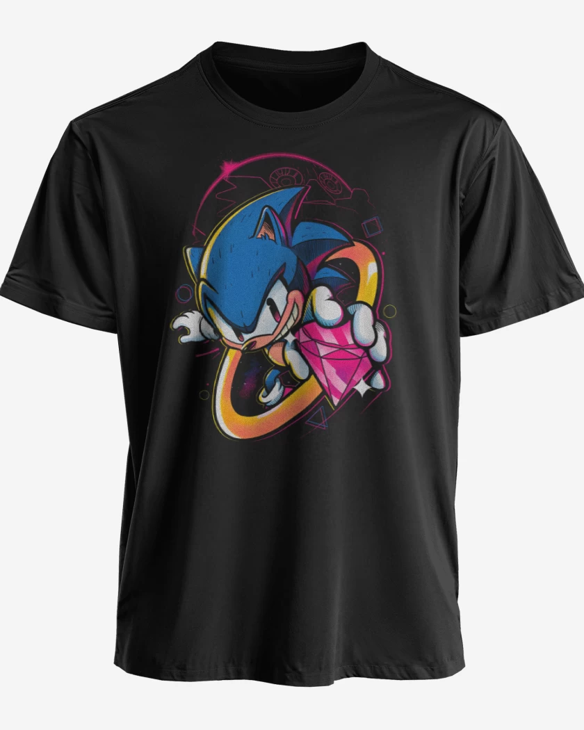 Polera premium Negro de Sonic Diamonds