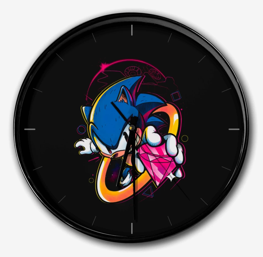 Reloj Negro de Sonic Diamonds