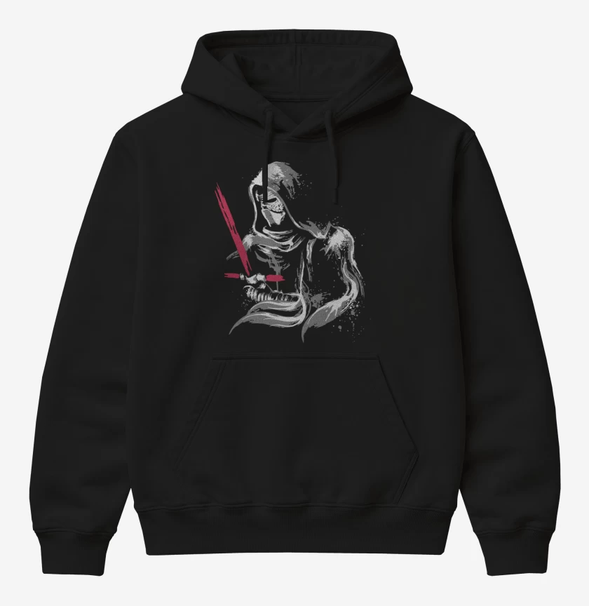 Poleron Canguro básico Negro de Kylo Ren