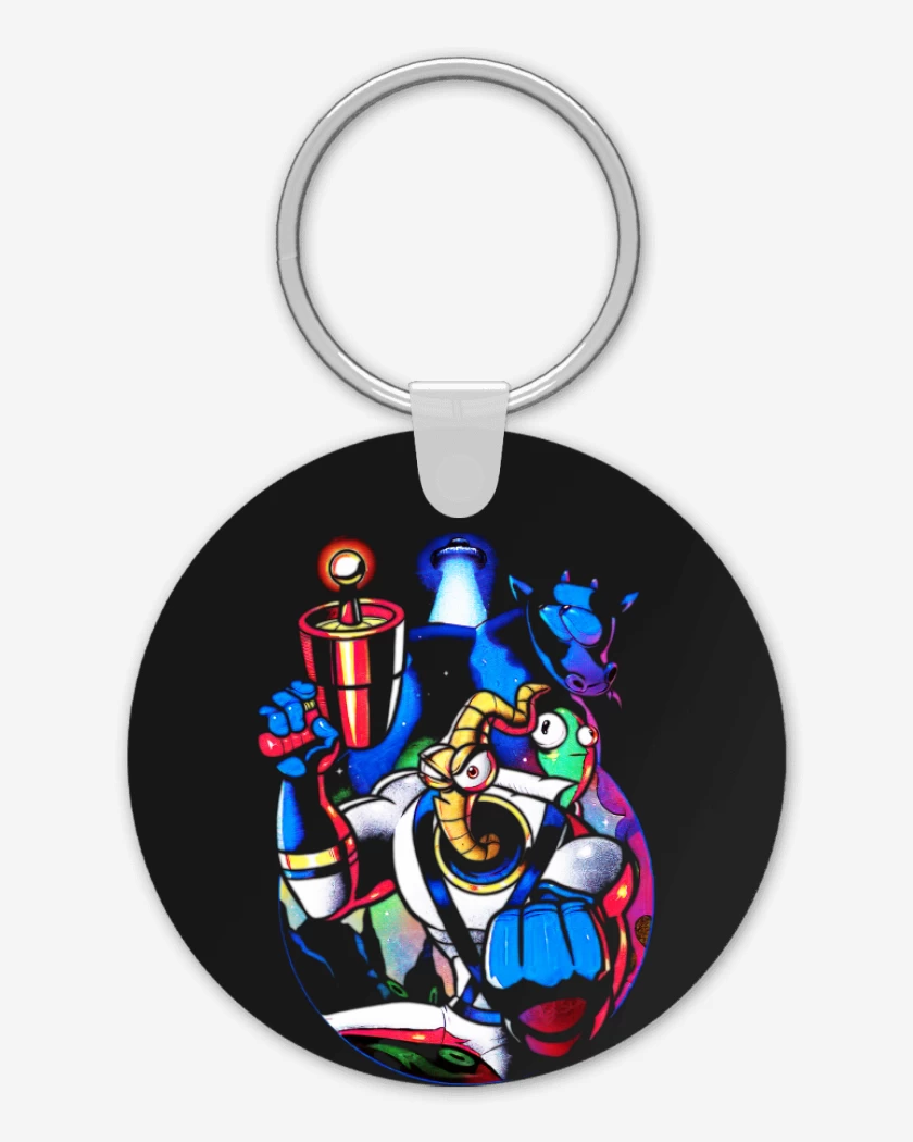 Llavero Negro de Earthworm Jim 