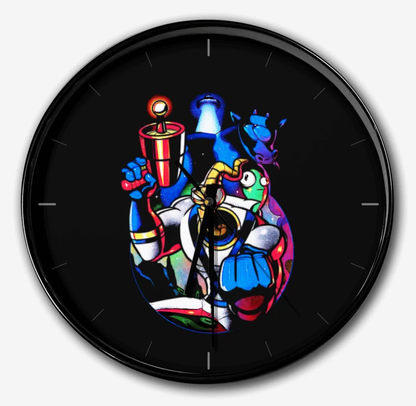 Reloj Negro de Earthworm Jim 