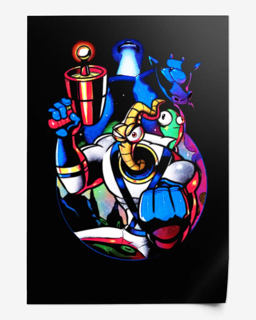 Print Earthworm Jim 