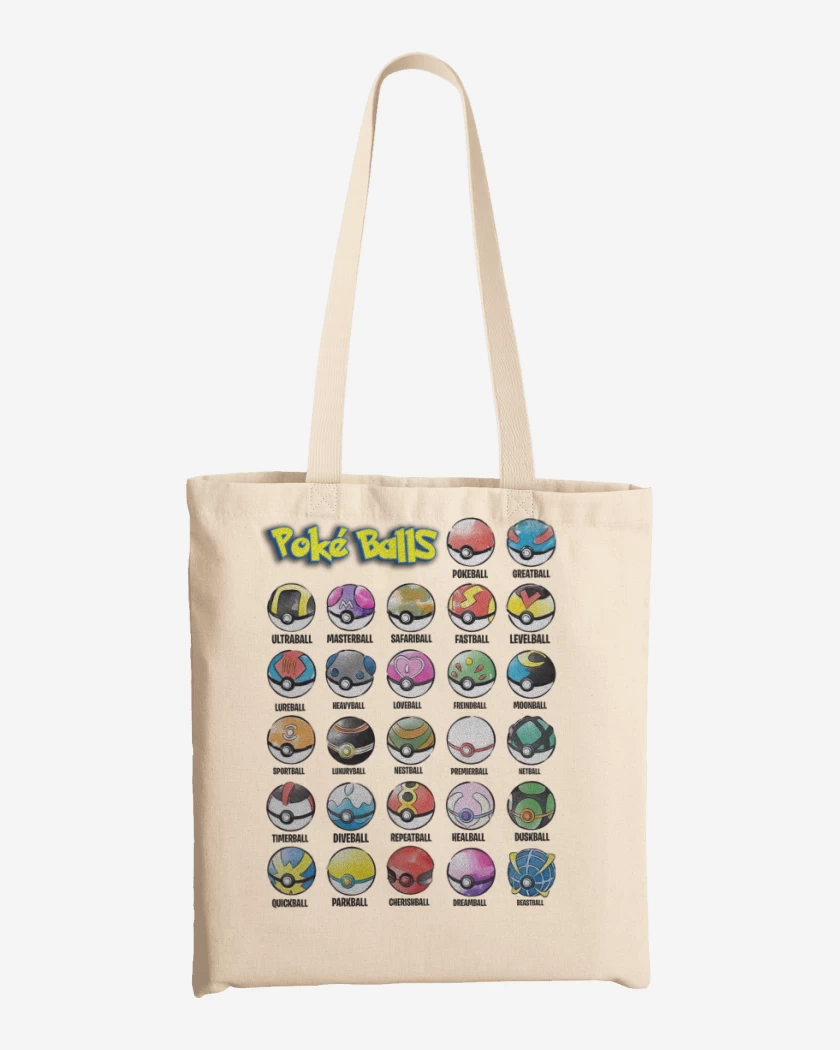 Totebag Pokeballs