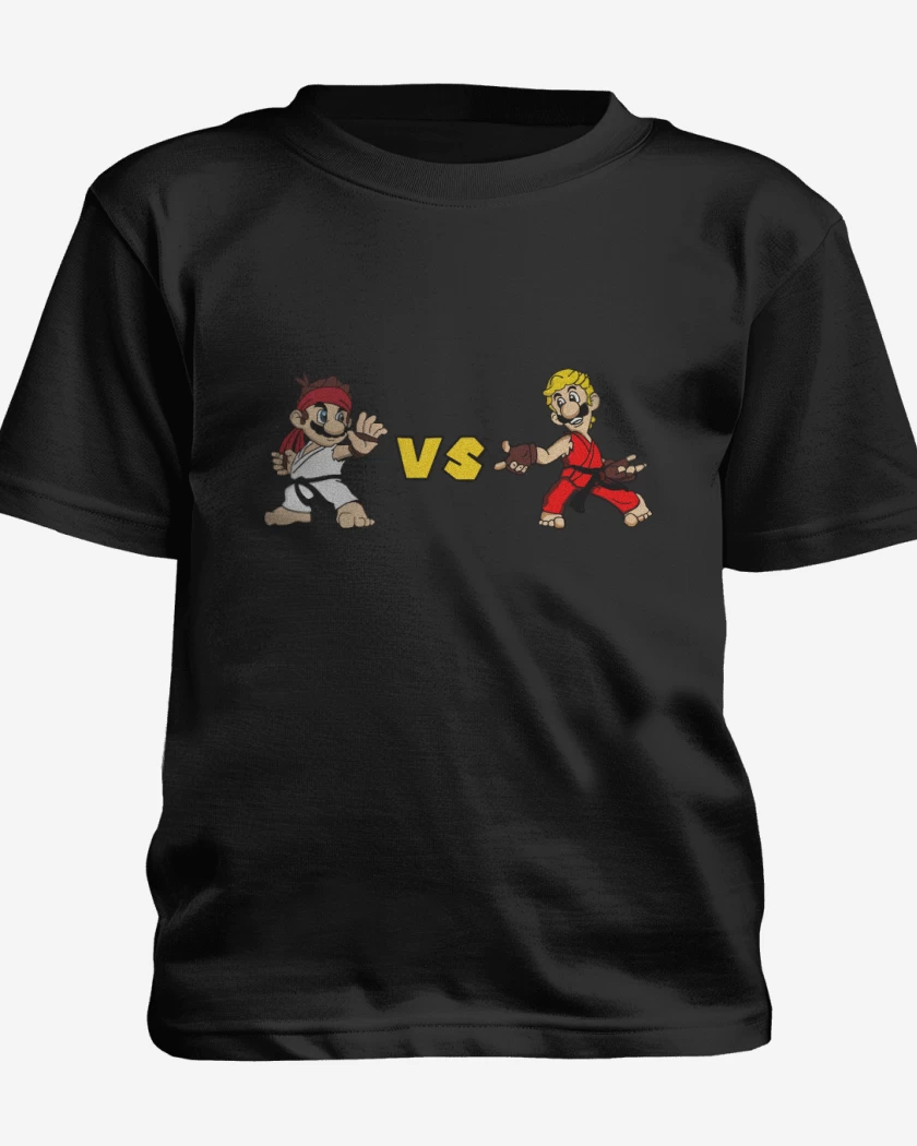 Polera de niño Negro de MaRyu vs Luigent