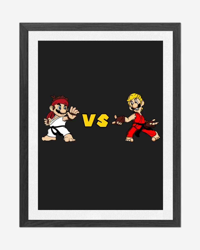Cuadro decorativo Negro de MaRyu vs Luigent