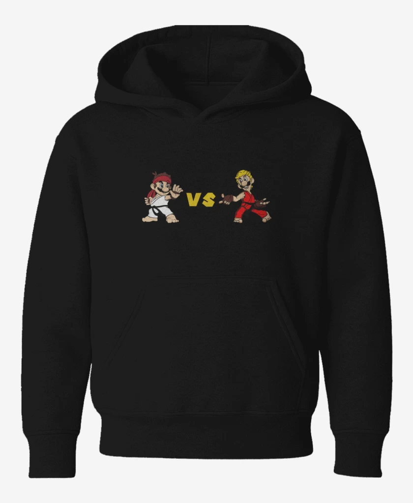 Poleron de niño Negro de MaRyu vs Luigent