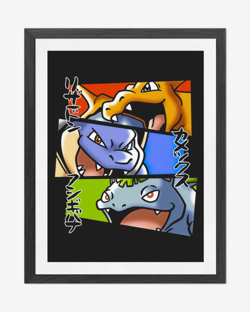 Cuadro decorativo Kanto Evolutions