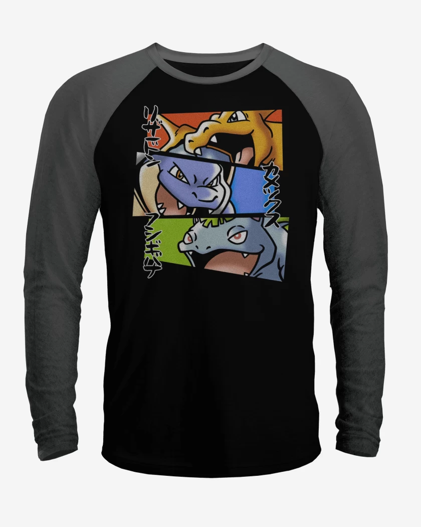 Polera Raglan Kanto Evolutions