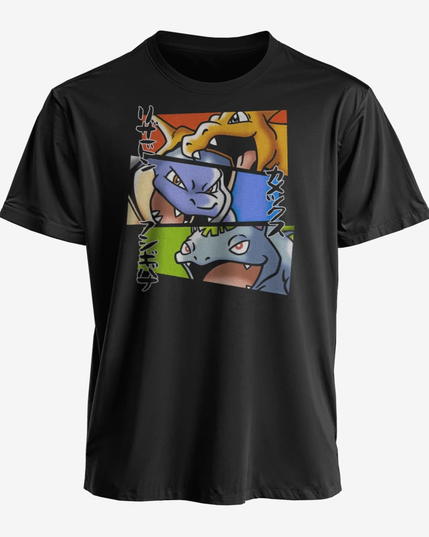 Polera premium Negro de Kanto Evolutions