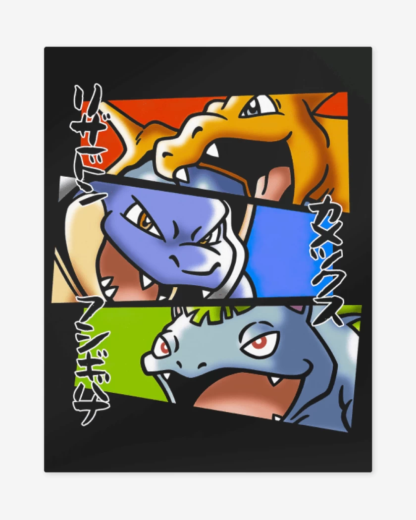 Print metalico Kanto Evolutions