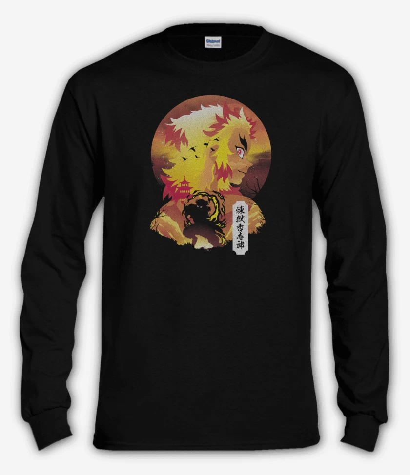 Polera manga larga Rengoku de Fuego