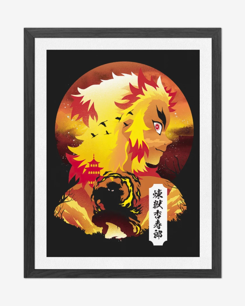Cuadro decorativo Rengoku de Fuego
