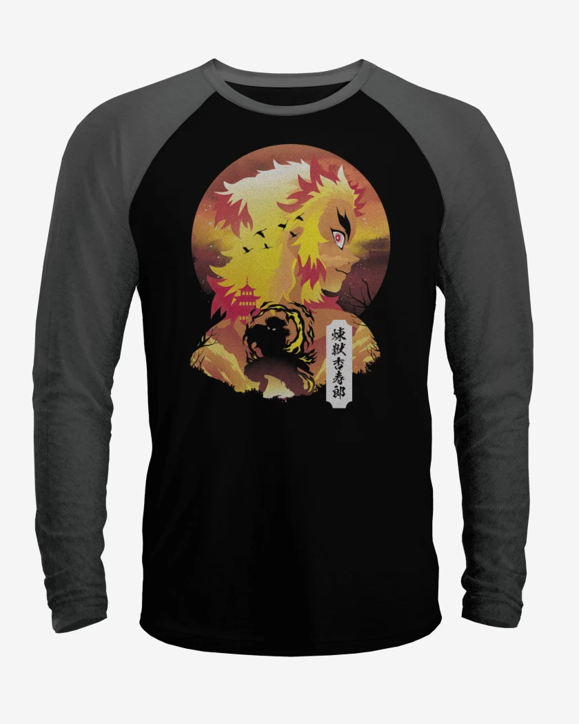 Polera Raglan Rengoku de Fuego