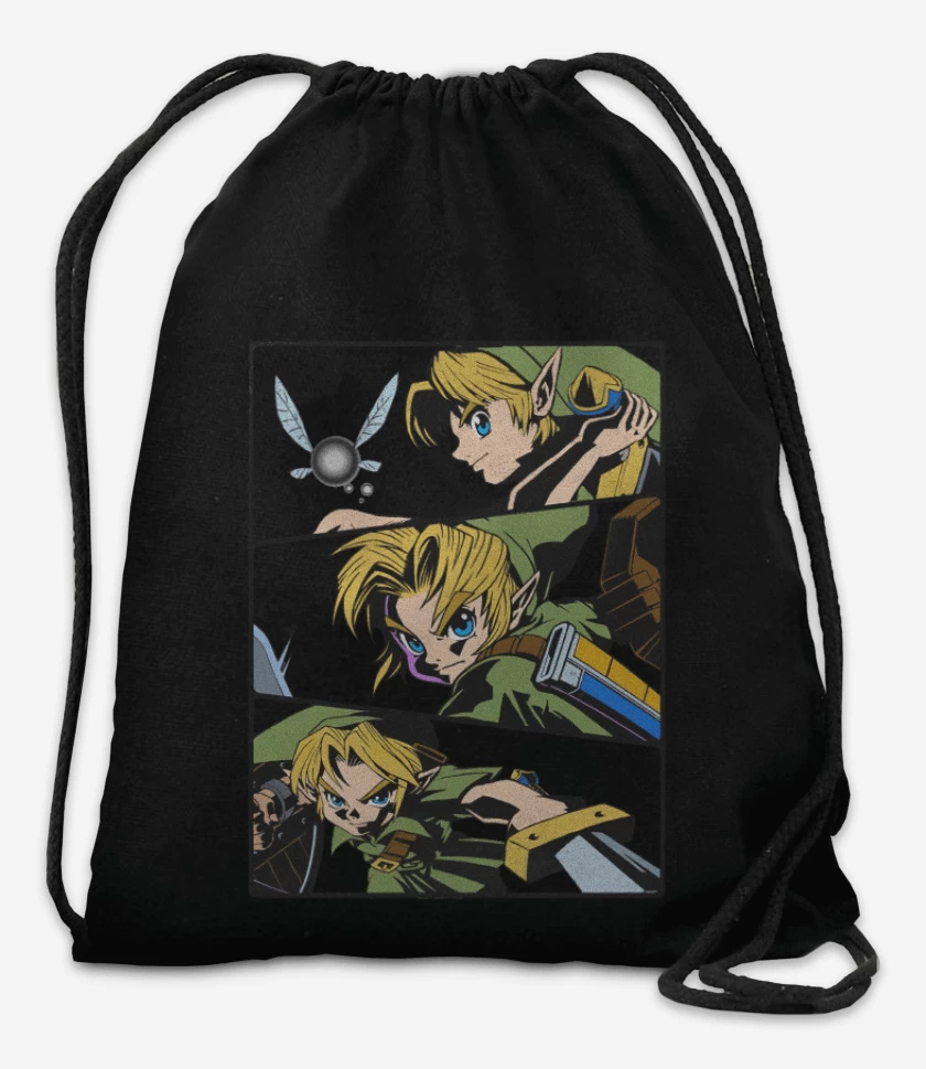 Mochila Negro de Link Niño