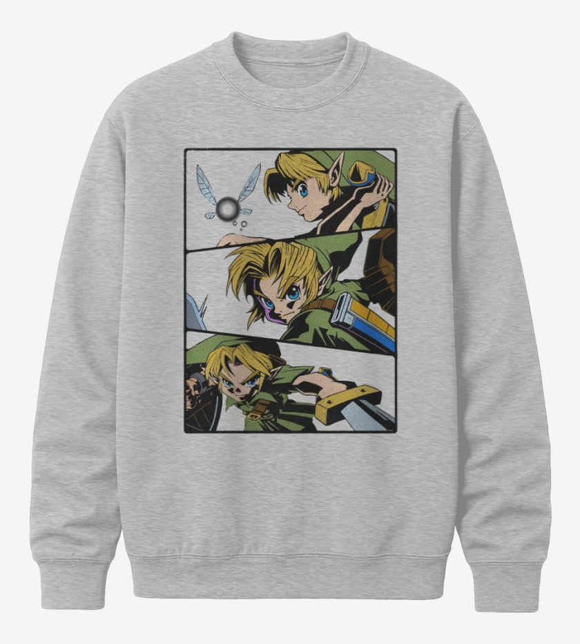Poleron polo Gris Melange de Link Niño