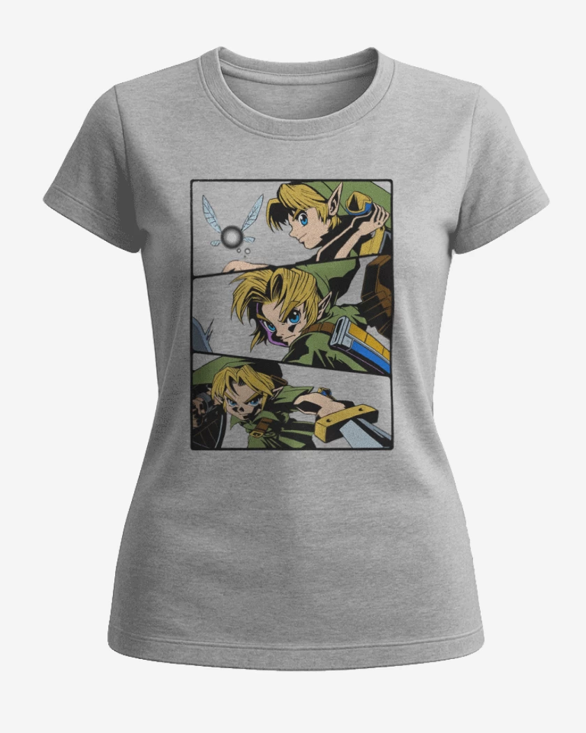 Polera de Mujer Gris Melange de Link Niño