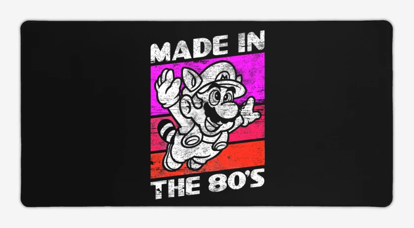 Mouse pad Gamer Negro de Made in the 80