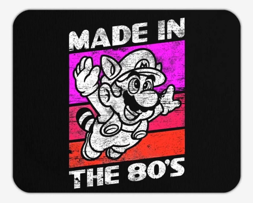 Mousepad Negro de Made in the 80