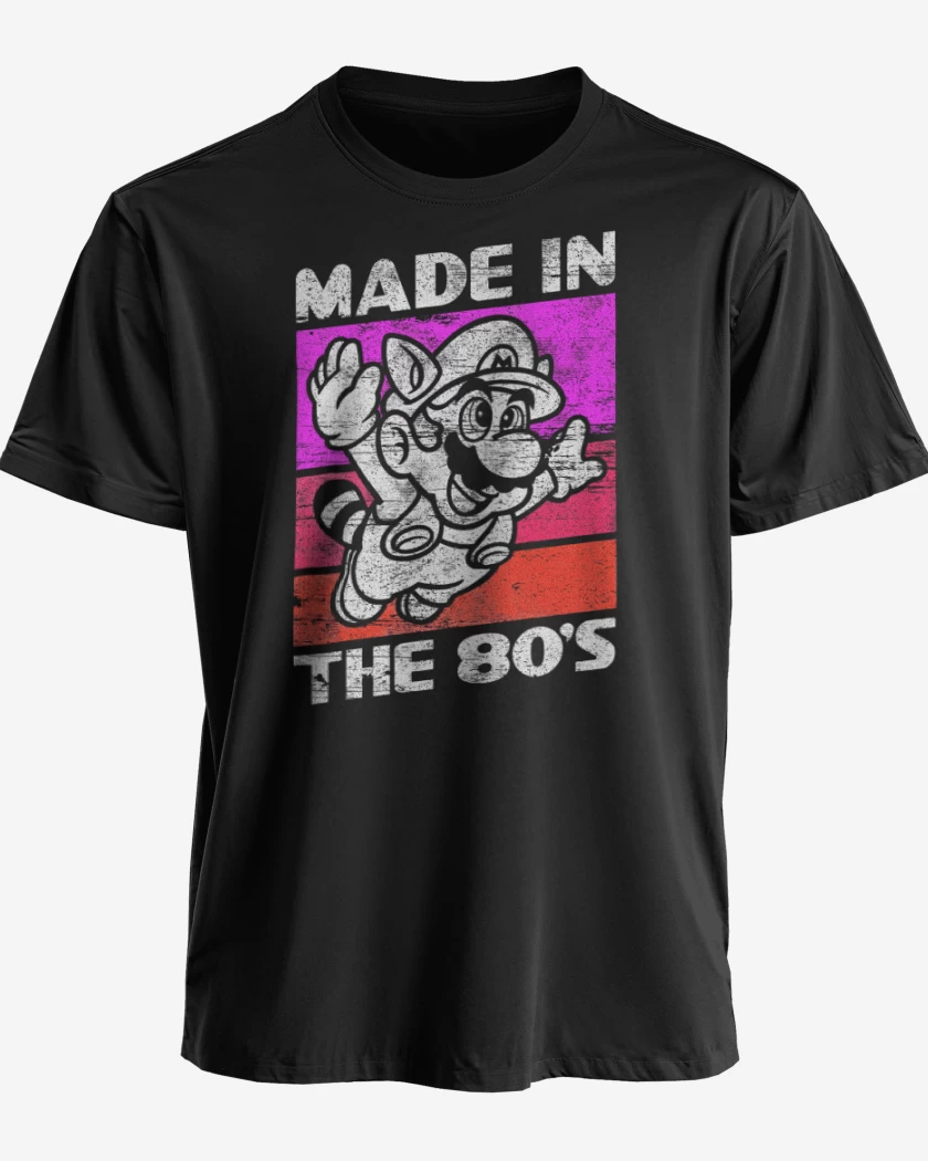 Polera premium Negro de Made in the 80