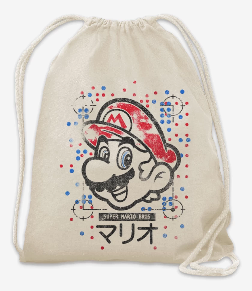 Mochila Blanco de Super bigote  light