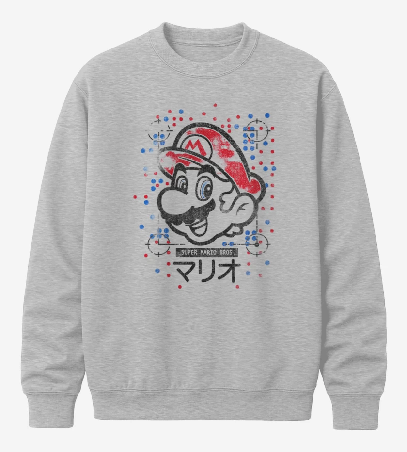 Poleron polo Gris Melange de Super bigote  light