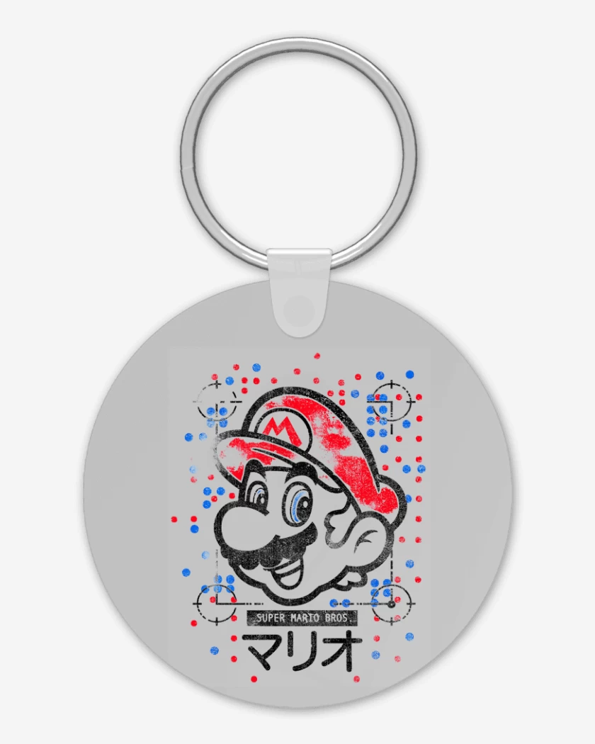 Llavero Gris Melange de Super bigote  light