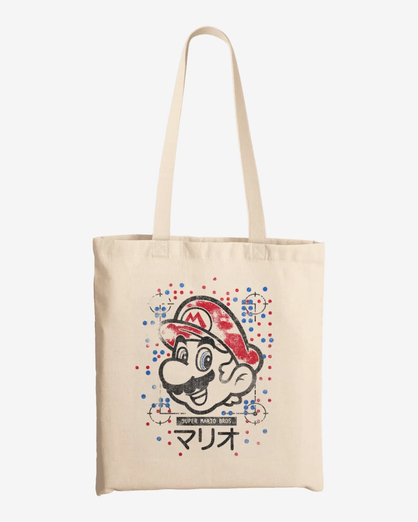 Totebag Blanco de Super bigote  light