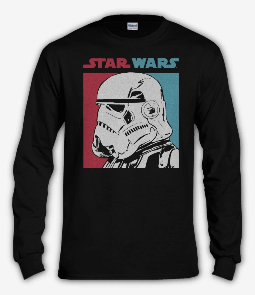 Polera manga larga Negro de Trooper 2 Colores
