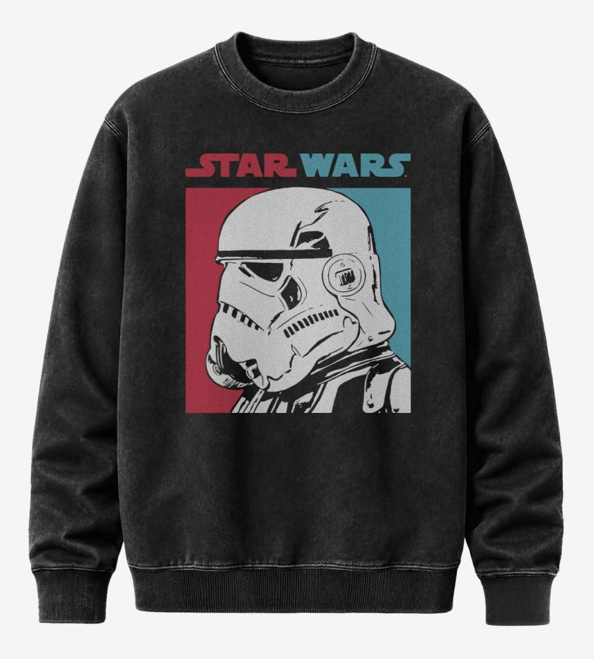 Poleron Polo Acid Wash Negro de Trooper 2 Colores