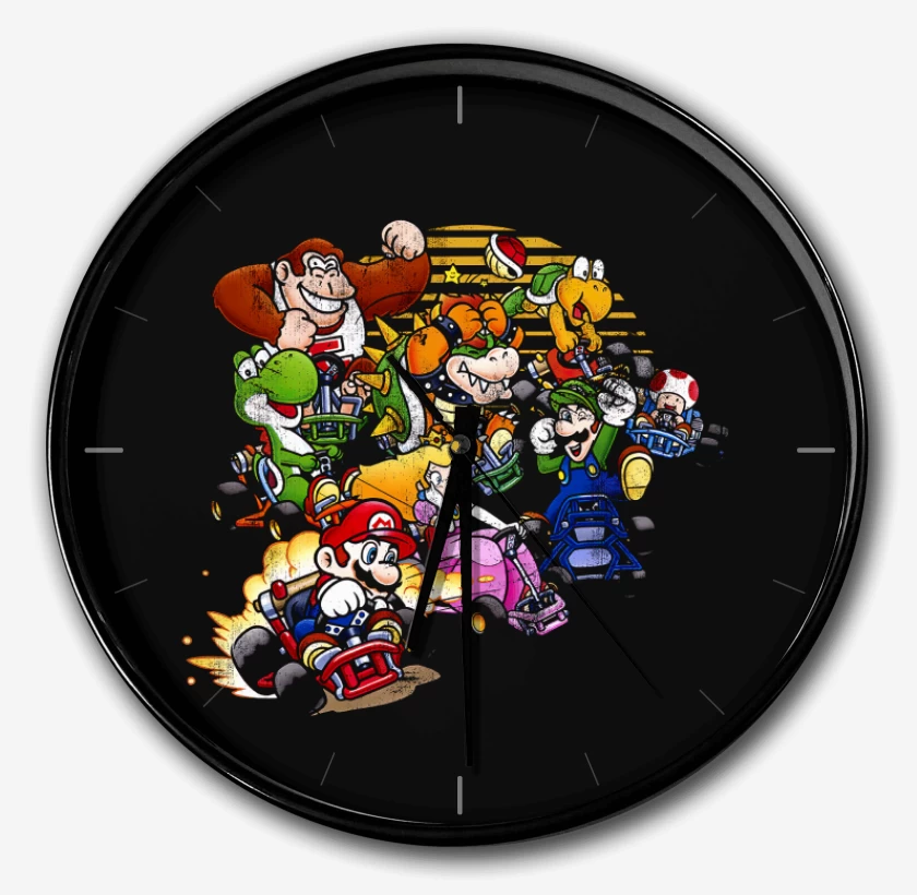 Reloj Negro de Super bigote Auto