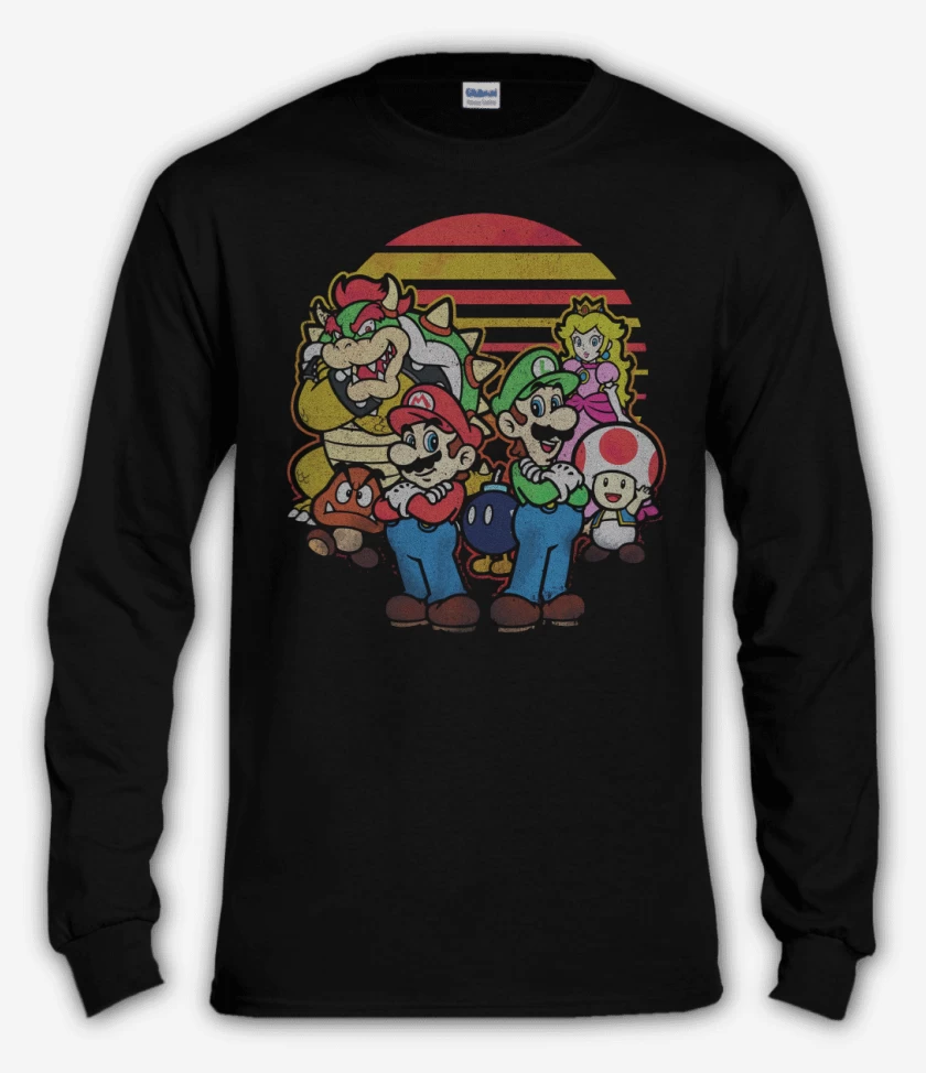 Polera manga larga Super bigote panita