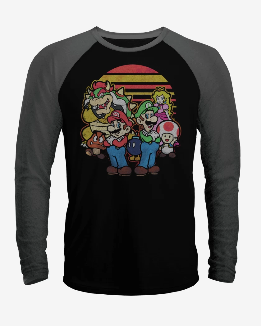 Polera Raglan Super bigote panita