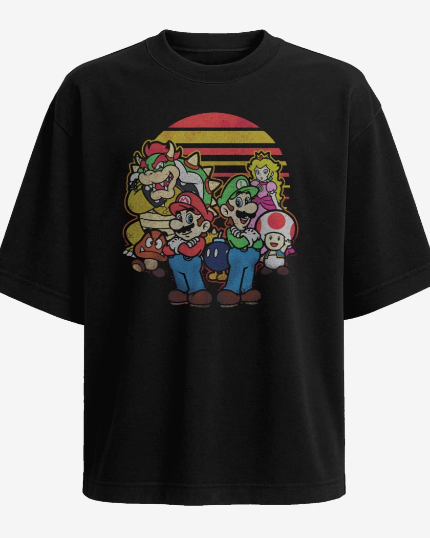 Polera Oversize Super bigote panita