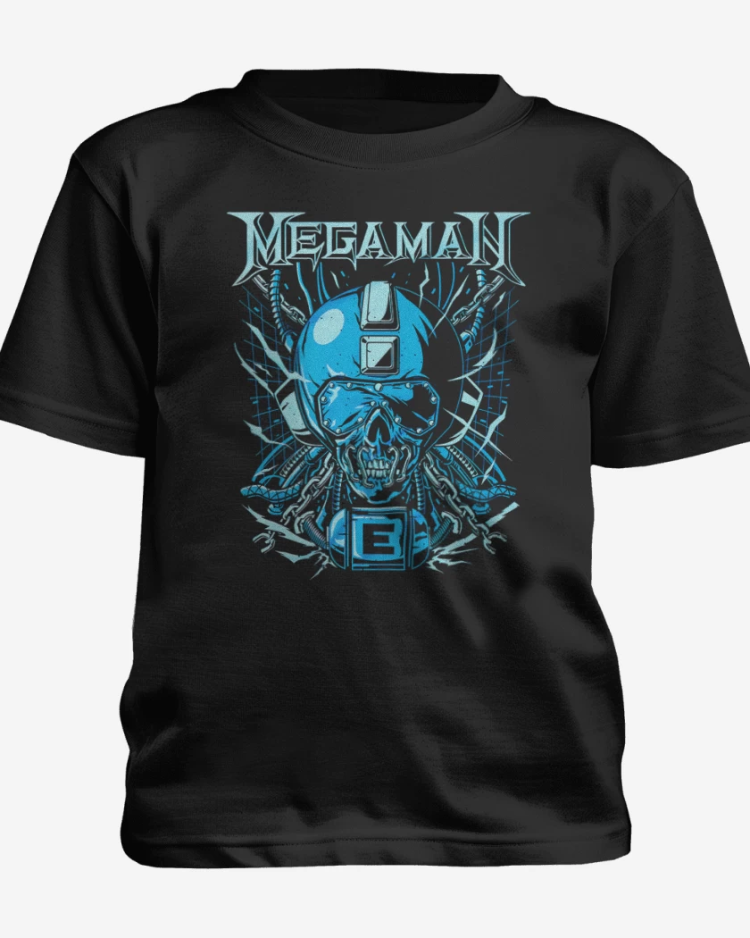 Polera de niño Negro de Megaman Megadeth