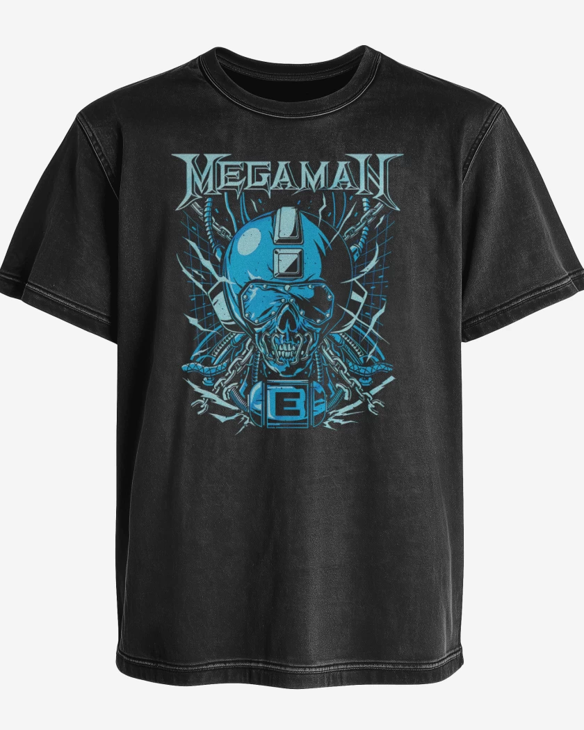 Polera desgastada Megaman Megadeth