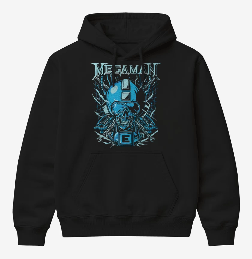 Poleron Canguro básico Megaman Megadeth