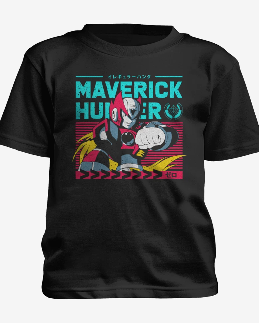 Polera de niño Negro de Zero Maverick Hunter