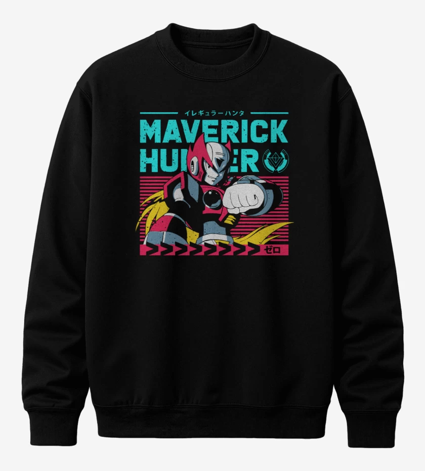 Poleron polo Negro de Zero Maverick Hunter