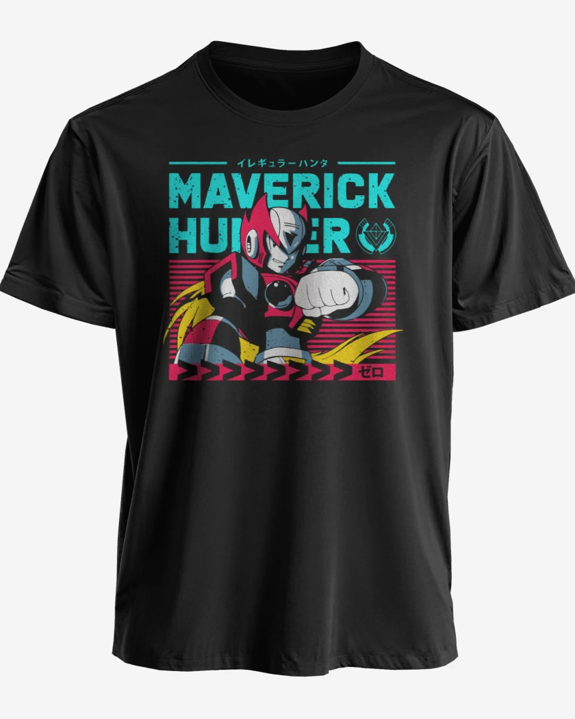 Polera premium Negro de Zero Maverick Hunter