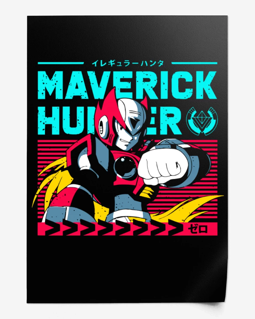 Print Negro de Zero Maverick Hunter