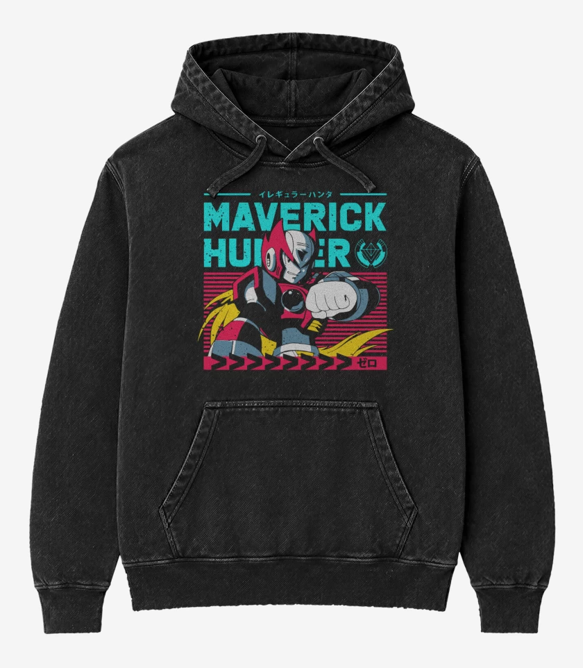 Poleron Canguro Acid Wash Zero Maverick Hunter