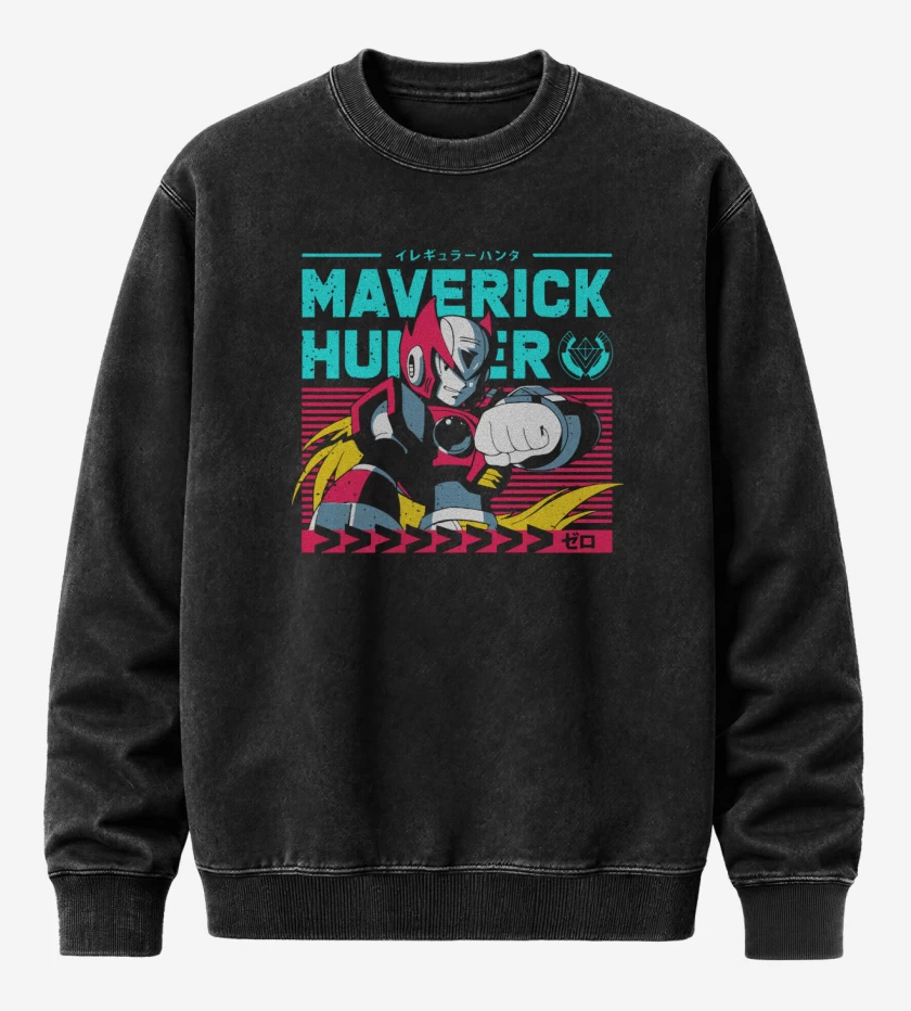 Poleron Polo Acid Wash Zero Maverick Hunter