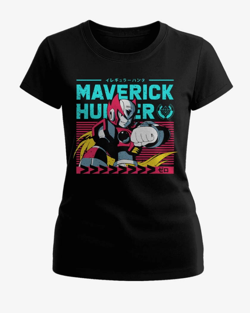 Polera de Mujer Negro de Zero Maverick Hunter