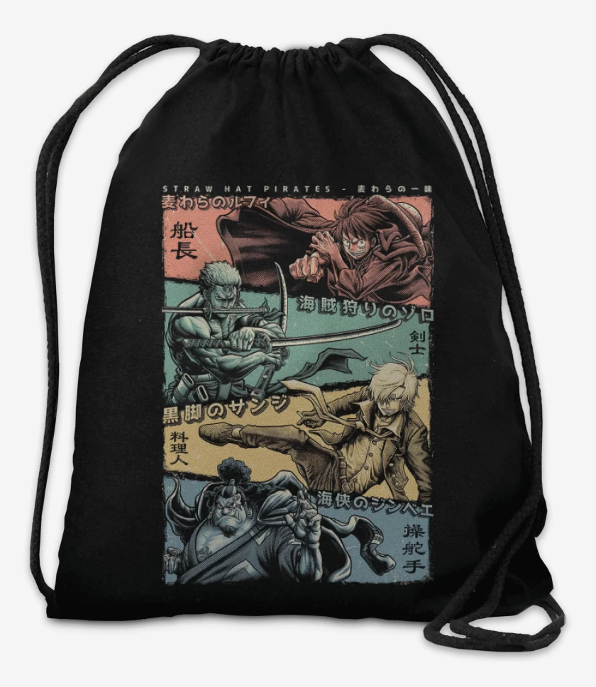 Mochila Negro de Mugiwaras