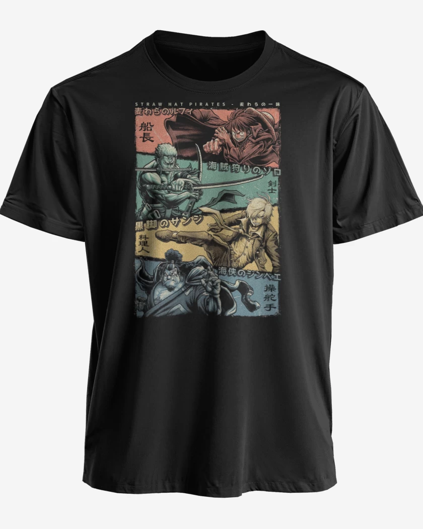 Polera premium Negro de Mugiwaras