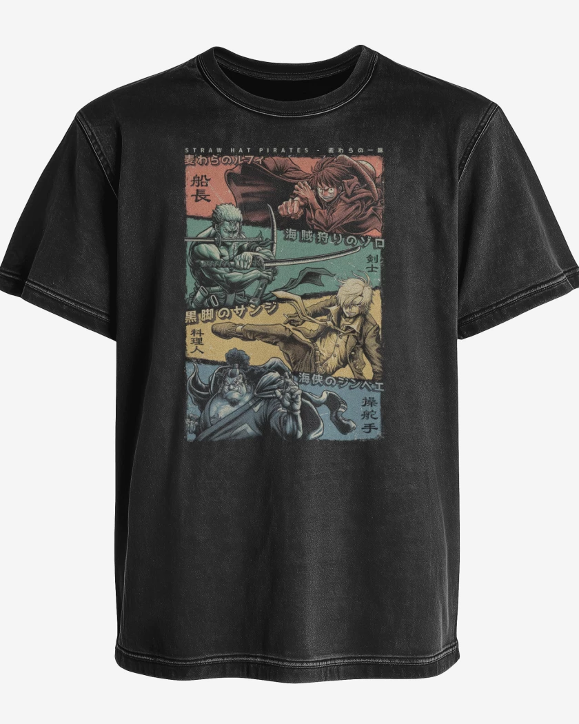 Polera desgastada Mugiwaras