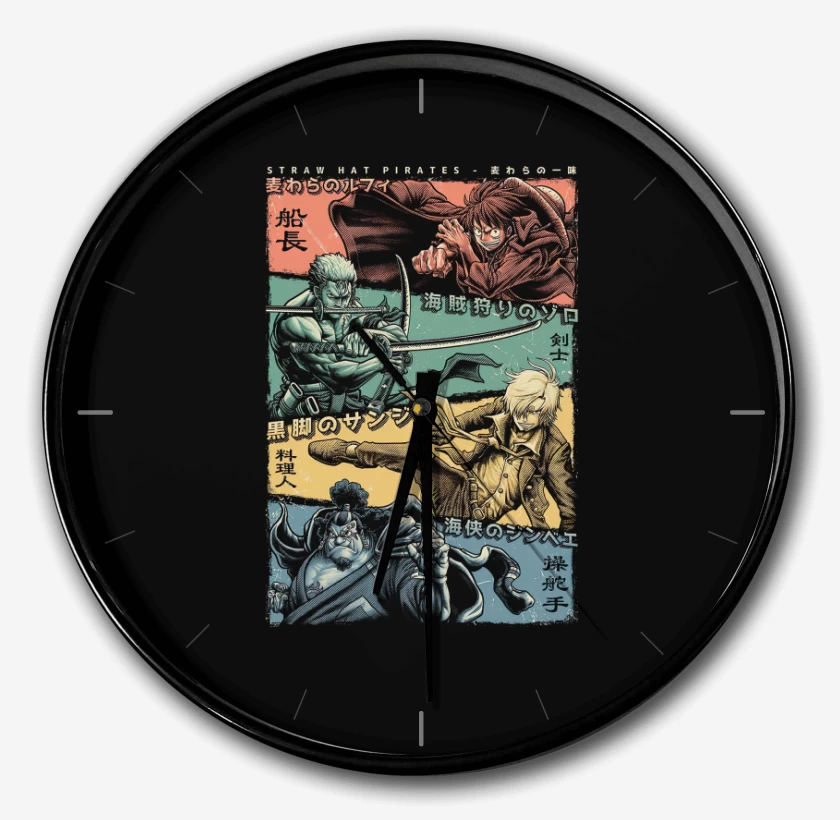 Reloj Negro de Mugiwaras