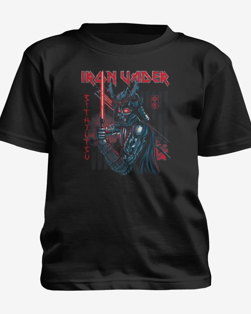 Polera de niño Negro de Iron Vader